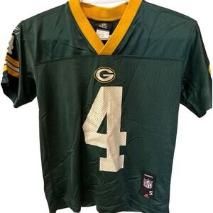 Reebok NFL Brett Favre Green Bay Packers Football Jersey Youth Size Small 8